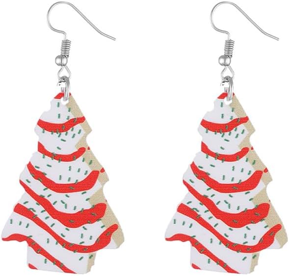 Christmas Tree Dangle Earrings – Festive, Cute & Lightweight