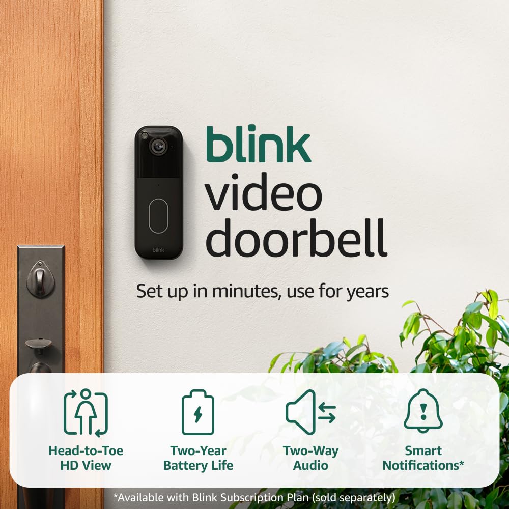 Blink Video Doorbell – Smart HD Protection with 2-Year Battery Life