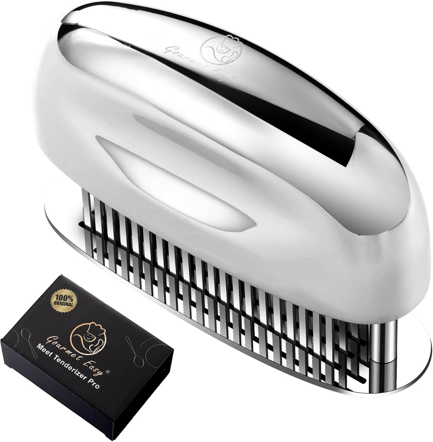 Stainless Steel Meat Tenderizer Tool – Ultra-Sharp Needle Blade Handheld Tenderizer