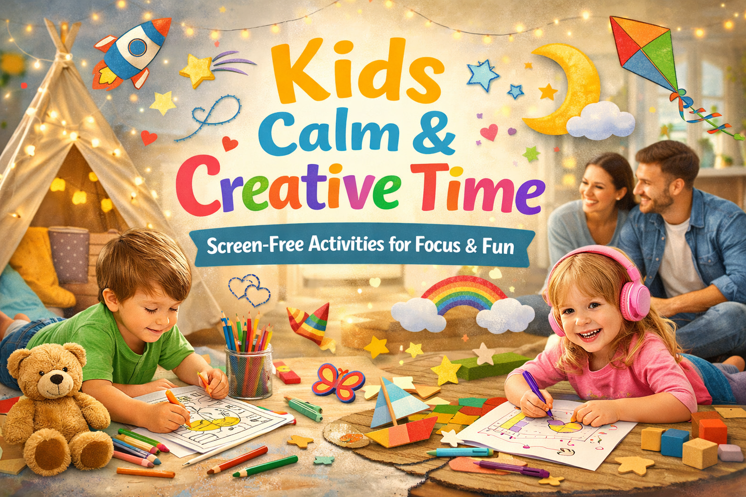 Kids Calm & Creative Time – Screen-Free Activities for Focus, Relaxation & Fun