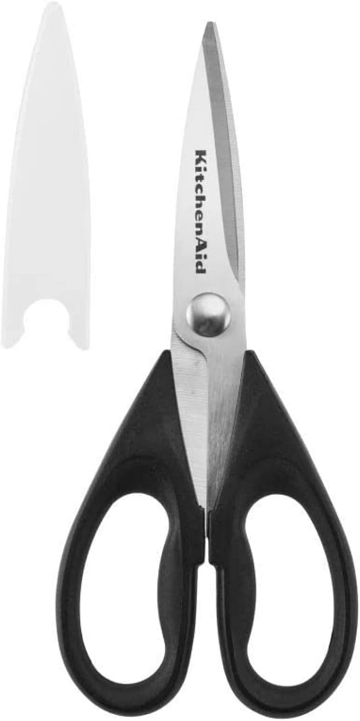 KitchenAid All Purpose Kitchen Shears – Stainless Steel Scissors with Soft Grip Handle