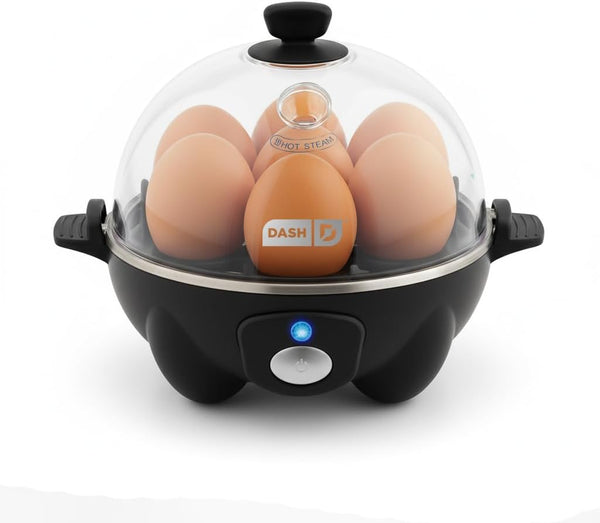 Dash Rapid Egg Cooker – 7-Egg Electric Egg Boiler, Poacher & Steamer