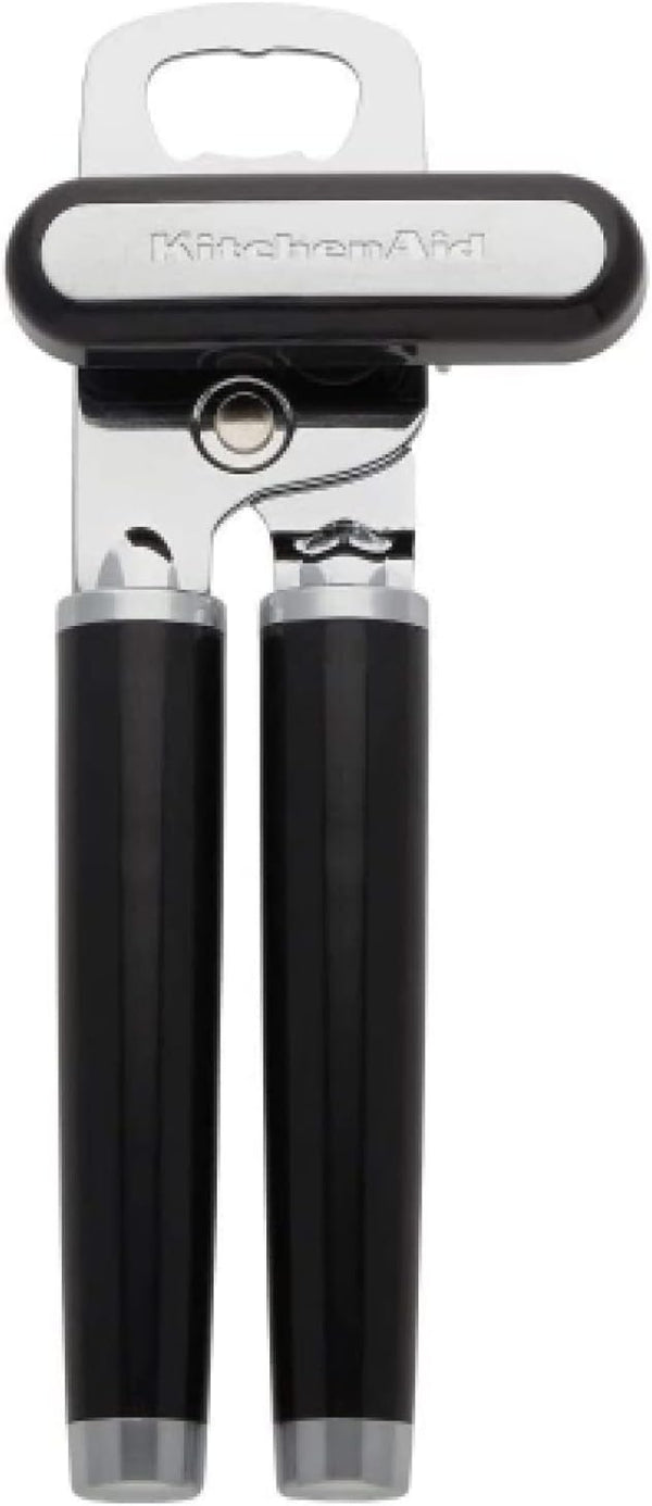 KitchenAid Classic Multifunction Manual Can Opener – Stainless Steel Can & Bottle Opener with Ergonomic Handles