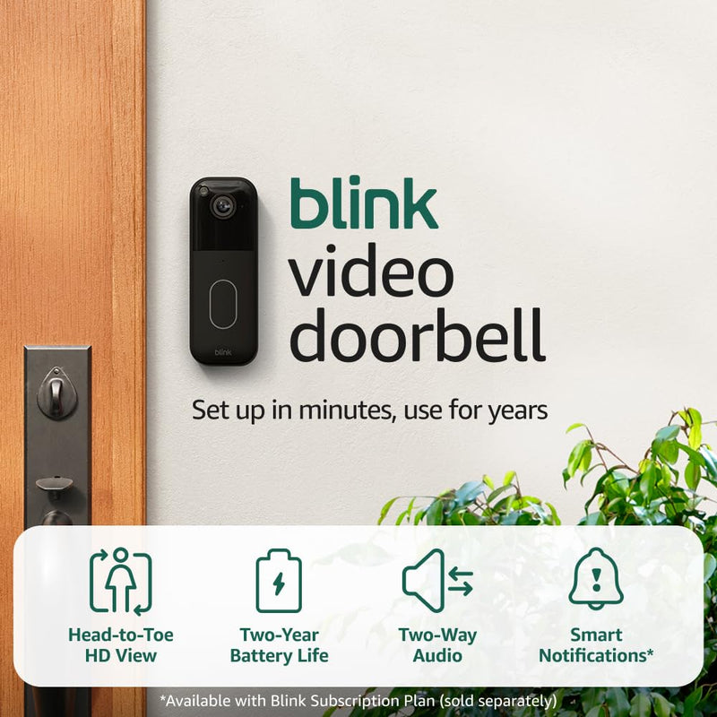 Blink Video Doorbell – Smart HD Protection with 2-Year Battery Life