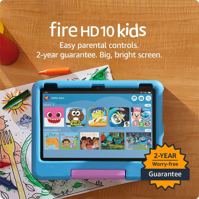 Amazon Fire HD 10 Kids Tablet – Education & Fun in One (Ages 3–7)
