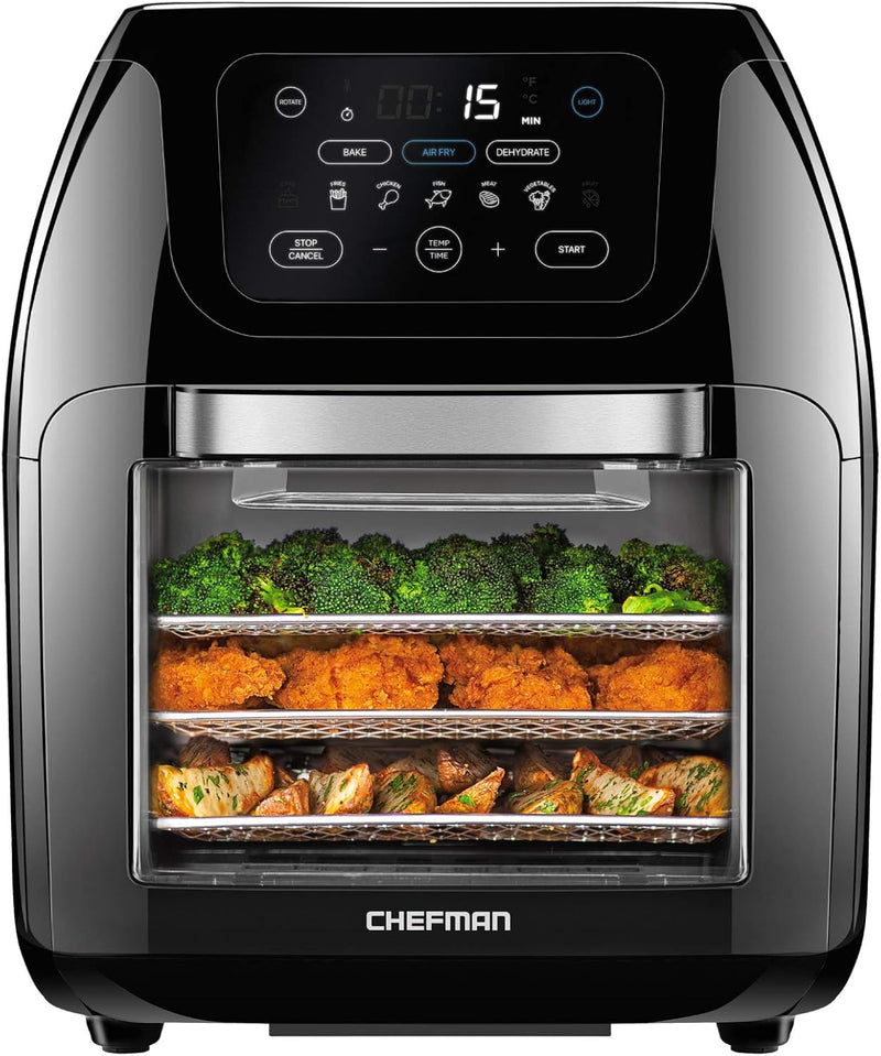 CHEFMAN Multifunctional Digital Air Fryer+ Rotisserie & Convection Oven (10L Family Size)