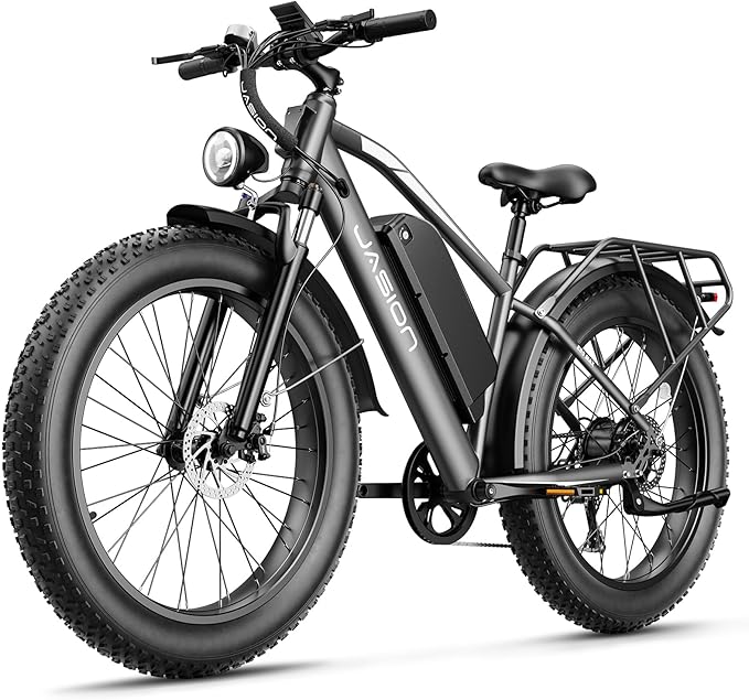 Jasion EB5 MAX Electric Fat-Tire Bike – 1500W Power, 28+ MPH Speed, 720Wh Battery
