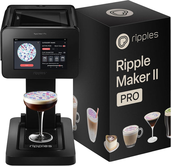 Ripples Ripple Maker II PRO – Beverage Foam Printer for Coffee, Cocktails & Desserts