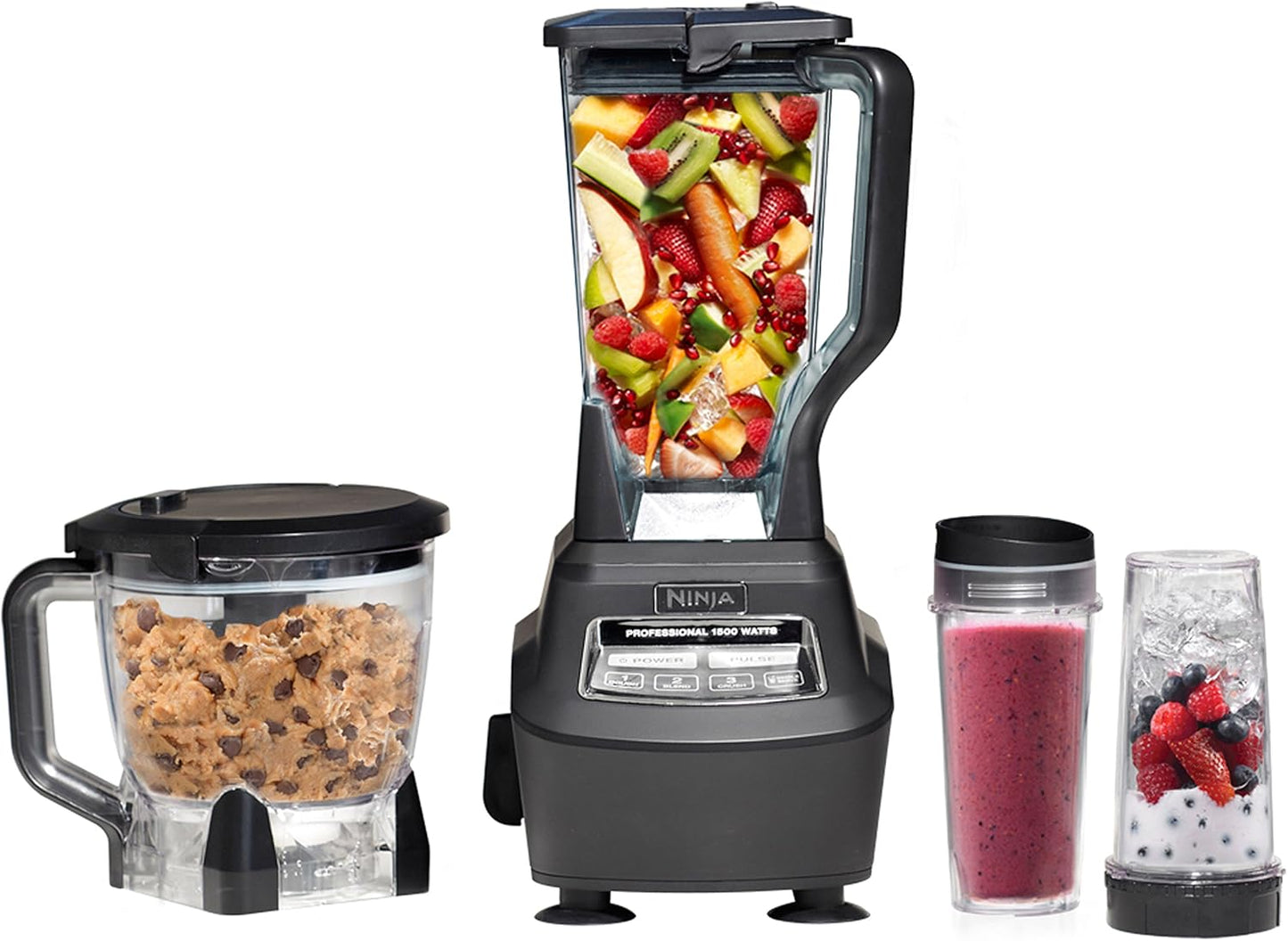 Ninja Mega Kitchen System – 1500W | 8-Cup Processor + Blender Combo