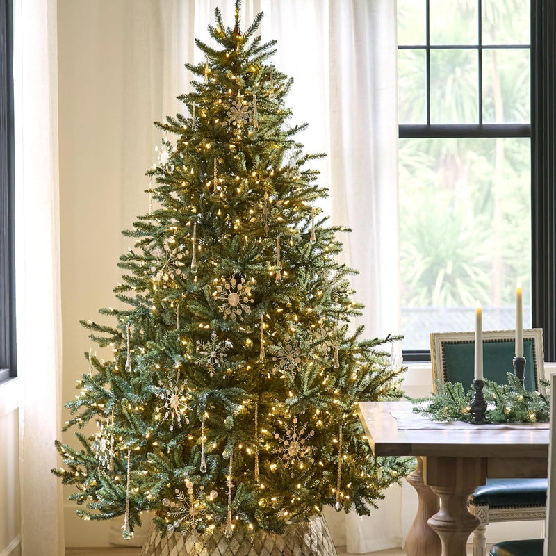Luxury 7.5ft Pre-Lit Christmas Tree – 2,960 Tips & Easy Plug Setup | Premium Holiday Centerpiece
